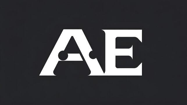 logo letter AE and F-holes. violinist logo initials AE. letter AE logo violin character. letter AE with violin hole
