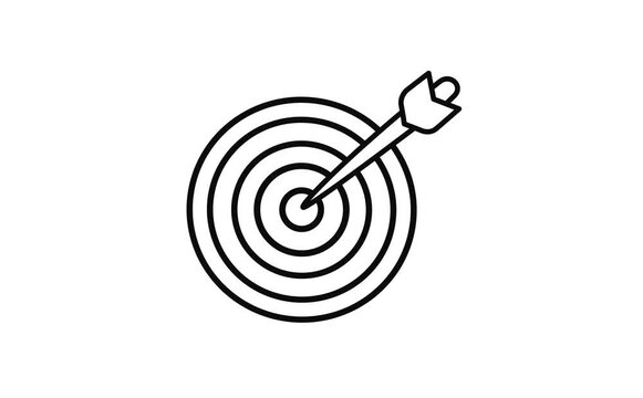 Target board animation, can be used for educational videos that show goals.