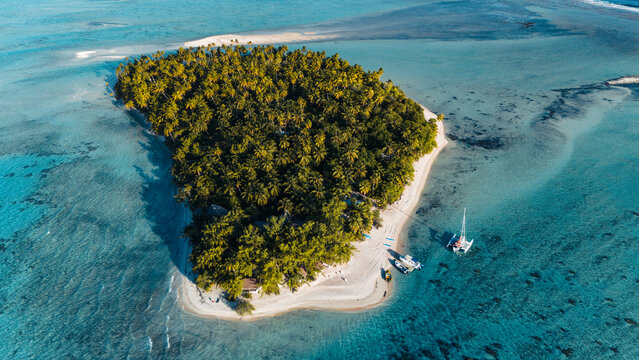remote atoll in French Polynesia