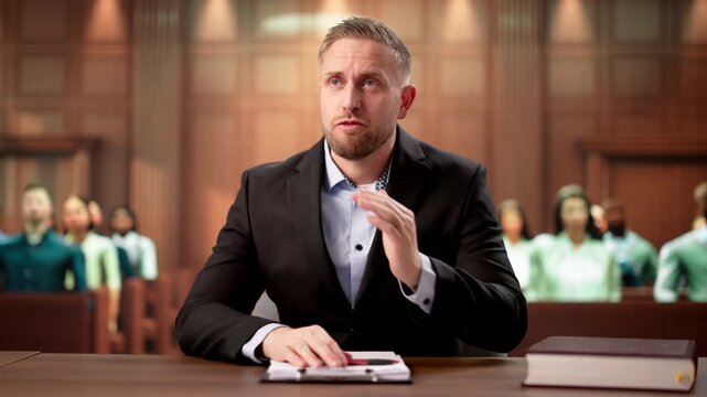 Lawyer Confidently Speaks In Court