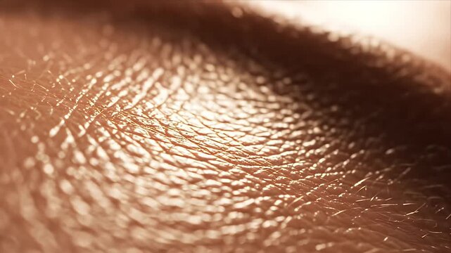 Extreme Macro Close Up Of Human Skin Texture With Natural Light Showing Fine Details And Pores Abstract Background For Medical Beauty And Science Concepts