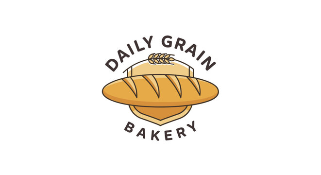 Daily Grain Bakery Logo Bread.