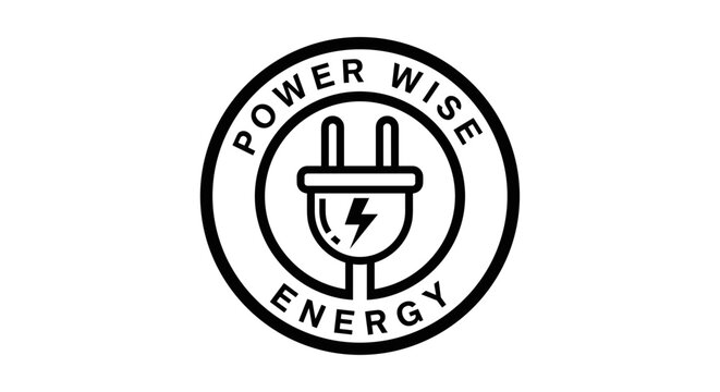 Electric plug with lightning bolt symbol 1.