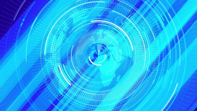 abstract blue background with circles