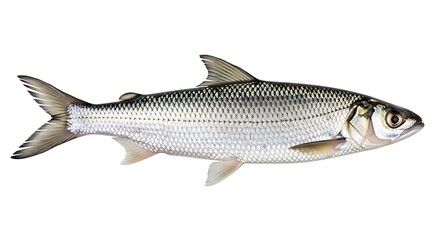 A healthy freshwater fish swimming in clear water, aquatic animal wildlife