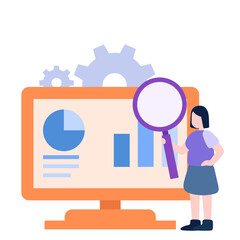 Obraz premium Productivity Workflow Illustration