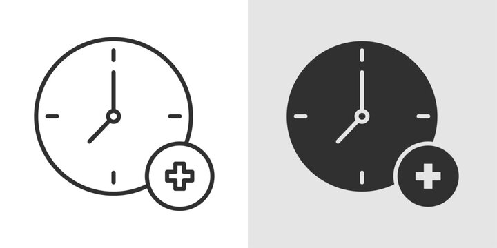 Medical Timer Icon representing timed medical procedures, medication schedules, treatment monitoring, health tracking, and precise healthcare management.