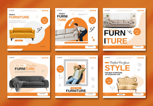 Furniture Social Media Post Layout