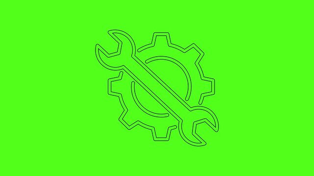 Mechanical Repair and System Maintenance Animated Service Icon