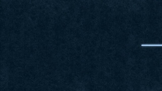 Blue Neon Arrow Line Moving Left on Dark Textured Background.