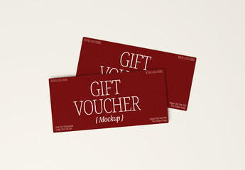 Gift Card Voucher Mockup