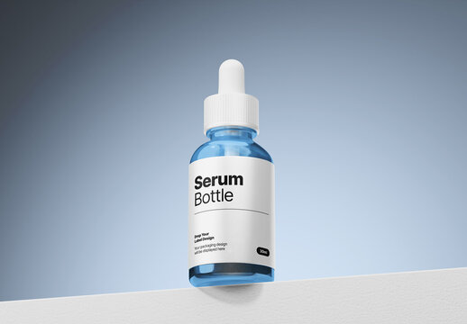 Cosmetic Serum Bottle Mockup