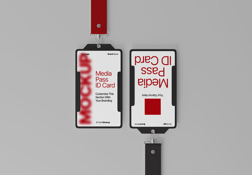 Event Media Pass Mockup
