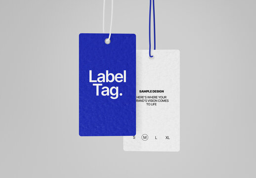 Custom Tag Label Mockup