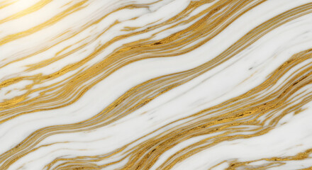 Obraz premium Luxury White Marble Texture with Elegant Gold Veins for Interior Design, Branding, and Modern Backgrounds