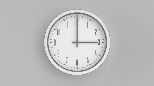 Clock hands moving one hour backward &ndash; end of daylight saving time. 3D render