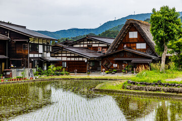 Fototapeta premium 岐阜県 白川郷の風景
