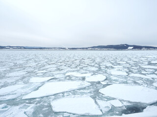 オホーツク海の海を流氷（紋別） © tawa--mana