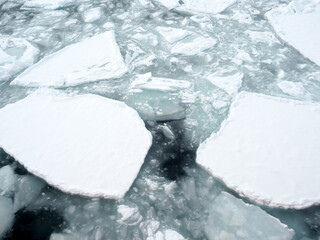 オホーツク海の海を流氷（紋別） © tawa--mana