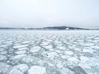 オホーツク海の海を流氷（紋別） © tawa--mana