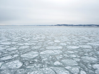 オホーツク海の海を流氷（紋別） © tawa--mana