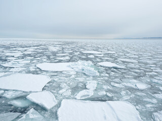 オホーツク海の海を流氷（紋別） © tawa--mana