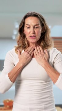 Throat Pain In Woman