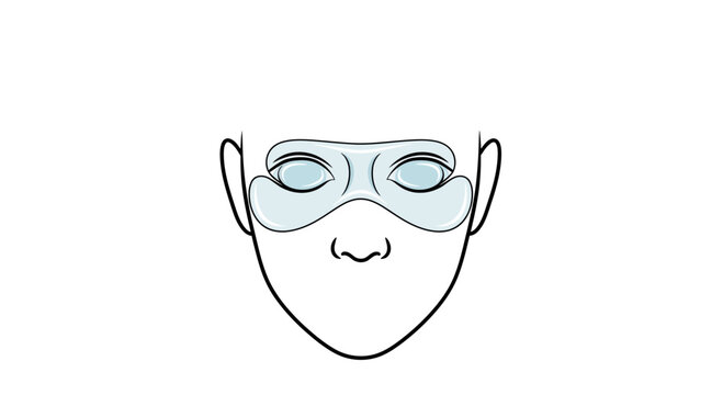Woman Applying Under Eye Patches for Skincare and Rejuvenation
