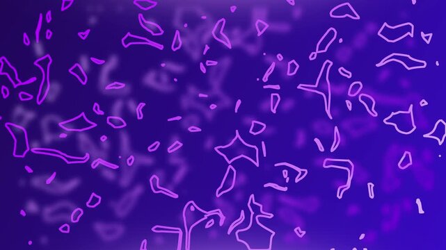 Purple floaters commonly seen in human eyes, suitable for medical articles, optometry websites, and ophthalmology presentations for a professional look.