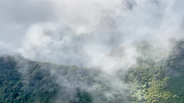 Majestic Mountain Peaks Above the Clouds