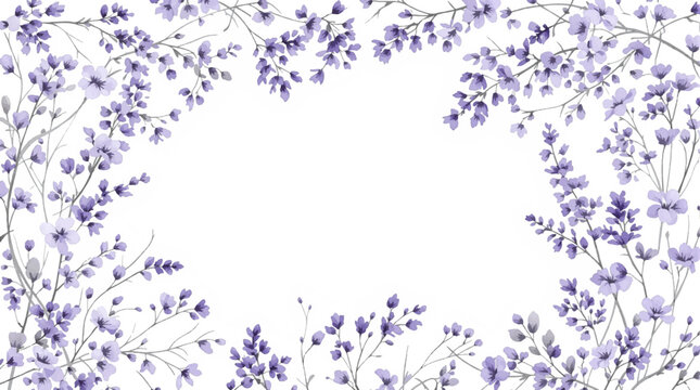 A soft and airy floral pattern inspired by quiet spring mornings
