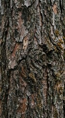 Obraz premium Close up view of rough wood tree bark texture pattern