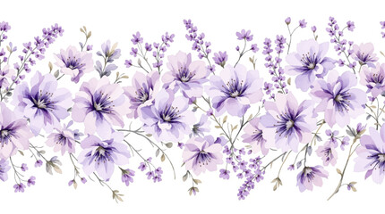 Romantic floral illustration outlining a bright greeting card design © Flower