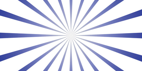 Fototapeta premium Royal Blue Gradient Sunburst Background with Radiating Lines on White, Bold Radial Pattern for Dynamic Graphic Design and Energetic Visuals