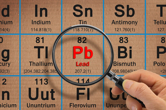 LEAD PB CHEMICAL ELEMENT WITH THE MENDELEEV PERIODIC TABLE - Con