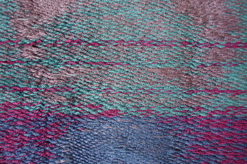 Obraz premium Vibrant and colorful textured melange fabric texture