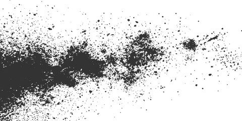 An abstract texture of spilled black powder, an artistic interpretation that embodies an explosion of creativity and chaotic artistry. © DAKU MOHARAJ