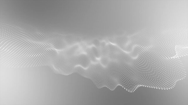 Abstract technology background vector design featuring blue digital wave patterns and halftone lines for a modern business wallpaper illustration