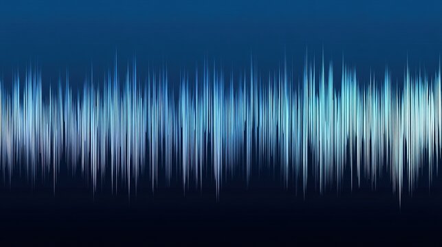 diminishing. Abstract sound waves fading in amplitude, dark to light blue gradient, minimalist design. STEM education sheets, lab safety posters, designed for biotech research communications.