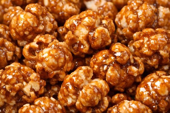 Caramel popcorn texture