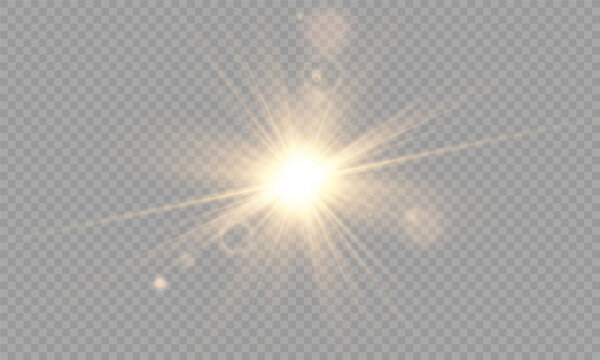 PNG transparent sunlight special lens flare light effect. Stock royalty free PNG image