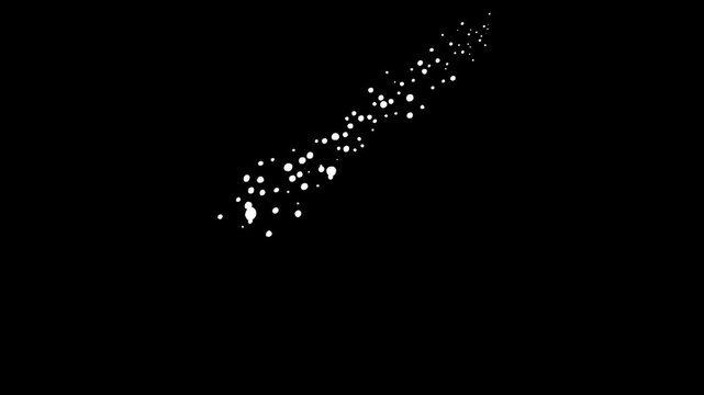 Magic twinkle stars sparkle animation with glowing glitter burst particles and doodle cartoon star shapes, festive overlay motion graphics in After Effects on black screen background 4K