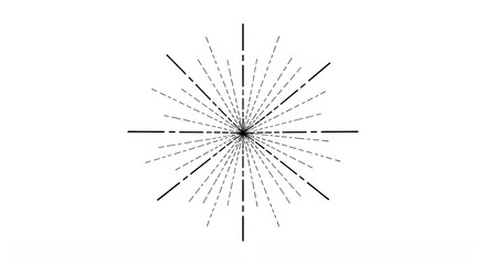Fototapeta premium A starburst pattern with lines and dots
