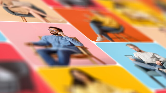 3D Camera Square Animation HD 5 &ndash; Cinematic Depth Camera Move with Smooth Parallax Motion, Dynamic Square Format Scene Animation for Social Media and Video Presentation