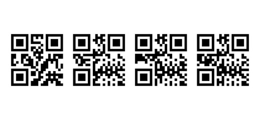 Fototapeta premium Business qr code symbols collection