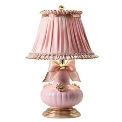 Elegant pink decorative table lamp