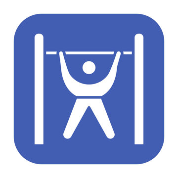 Door Pullup Bar Vector Icon