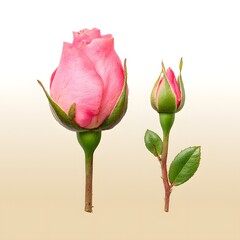 Tulip. Beautiful flower on a neutral transparent background. Popular natural background, flora, object. For designers, marketers.