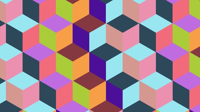 4K Colorful Animated Abstract Shapes Video | Vibrant Abstract Shapes Motion Graphics 4K | Dynamic Multicolor Abstract Shape Animation | Modern Colorful Abstract Geometry Video Background | Creative 