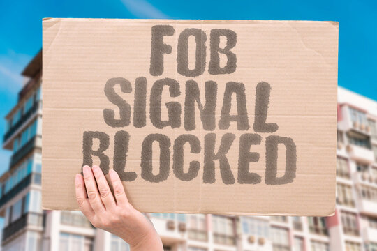 "Fob Signal Blocked" When your fob signal is properly blocked the risk of relay theft drops significantly. CAR. KEYLESS. SECURITY. THEFT. PREVENT.